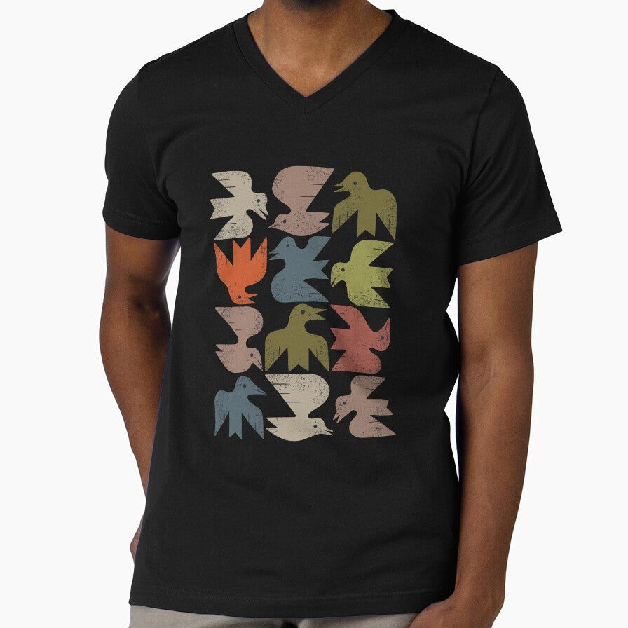 Midcentury Bird Grid by Renea L Thull