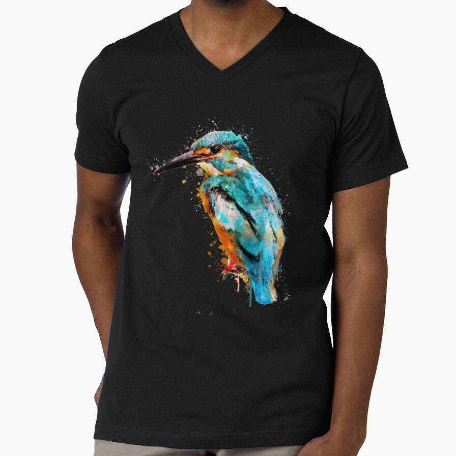 Dramabite Watercolor kingfisher by dramabite