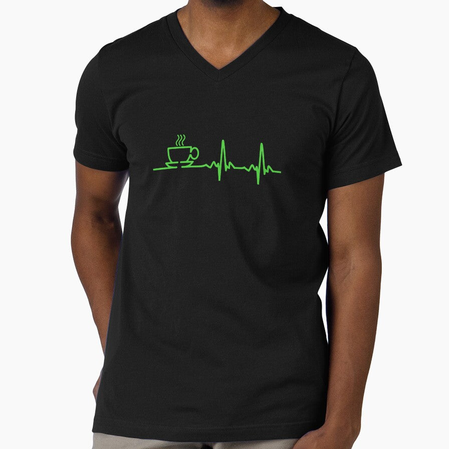 Morning Coffee Heartbeat EKG by TheShirtYurt