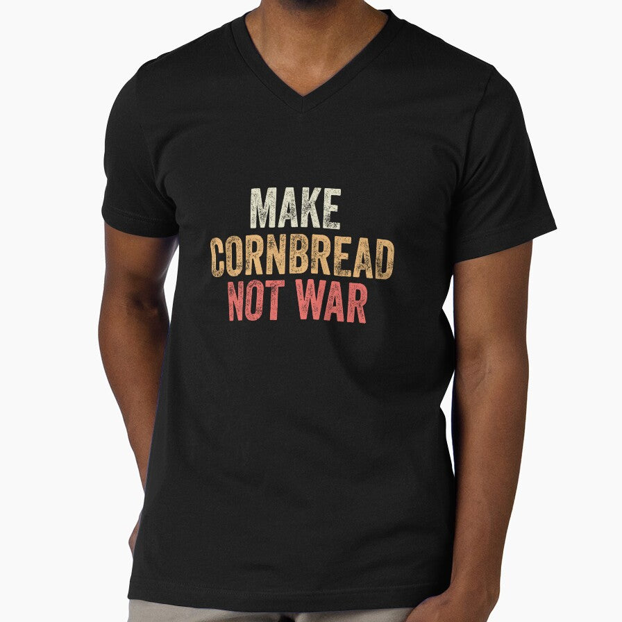 Make Cornbread Not War Protest Peace Baking Cooking by dbreeze10