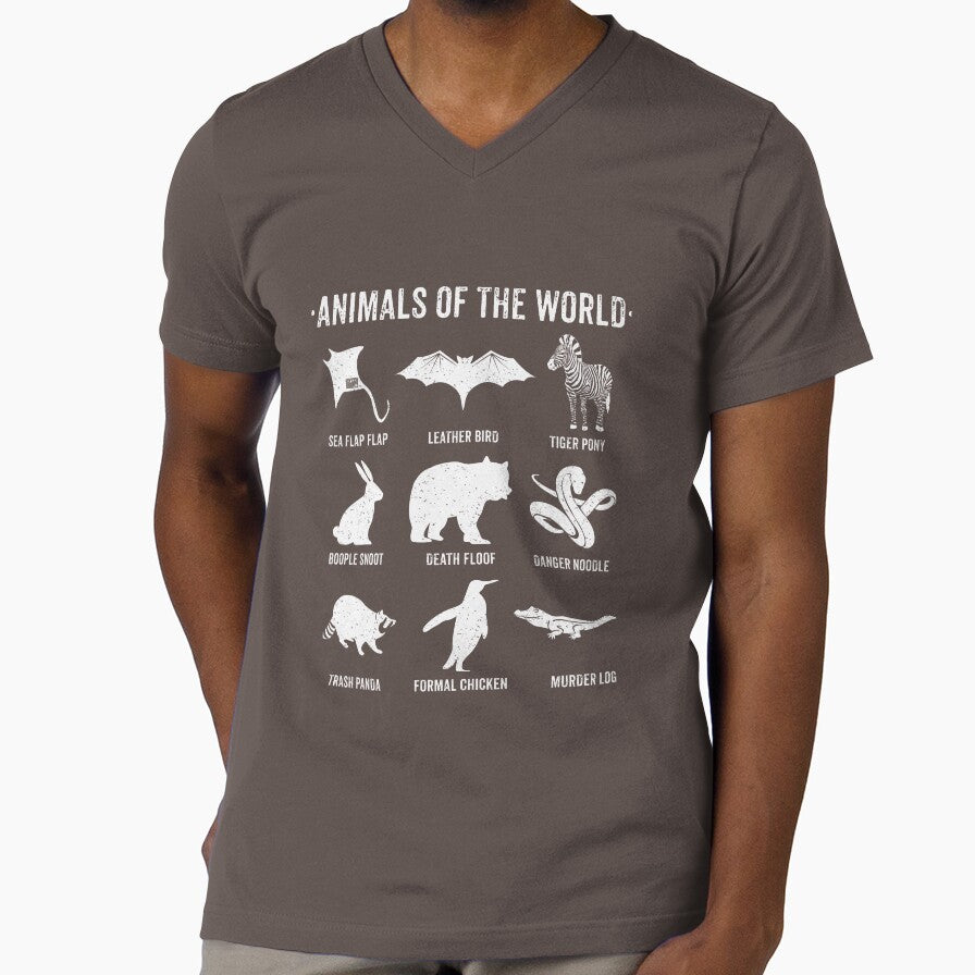 Simple Vintage Humor Funny Rare Animals of the World by ChinkyCat Official