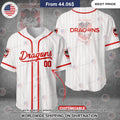 St George Illawarra Dragons Custom Baseball Jersey