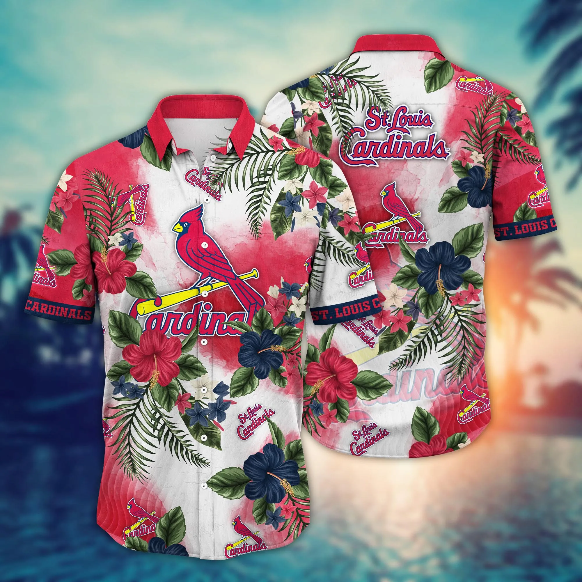 St. Louis Cardinals MLB Hawaiian Shirt Evening Strollstime Aloha Shirt