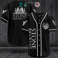 BEST Stone Brewing logo black Baseball Jersey