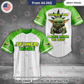 Stoned Wars Stoned I Am Yoda Baseball Jersey