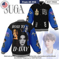 Suga BTS Road To D-Day Baseball Jacket