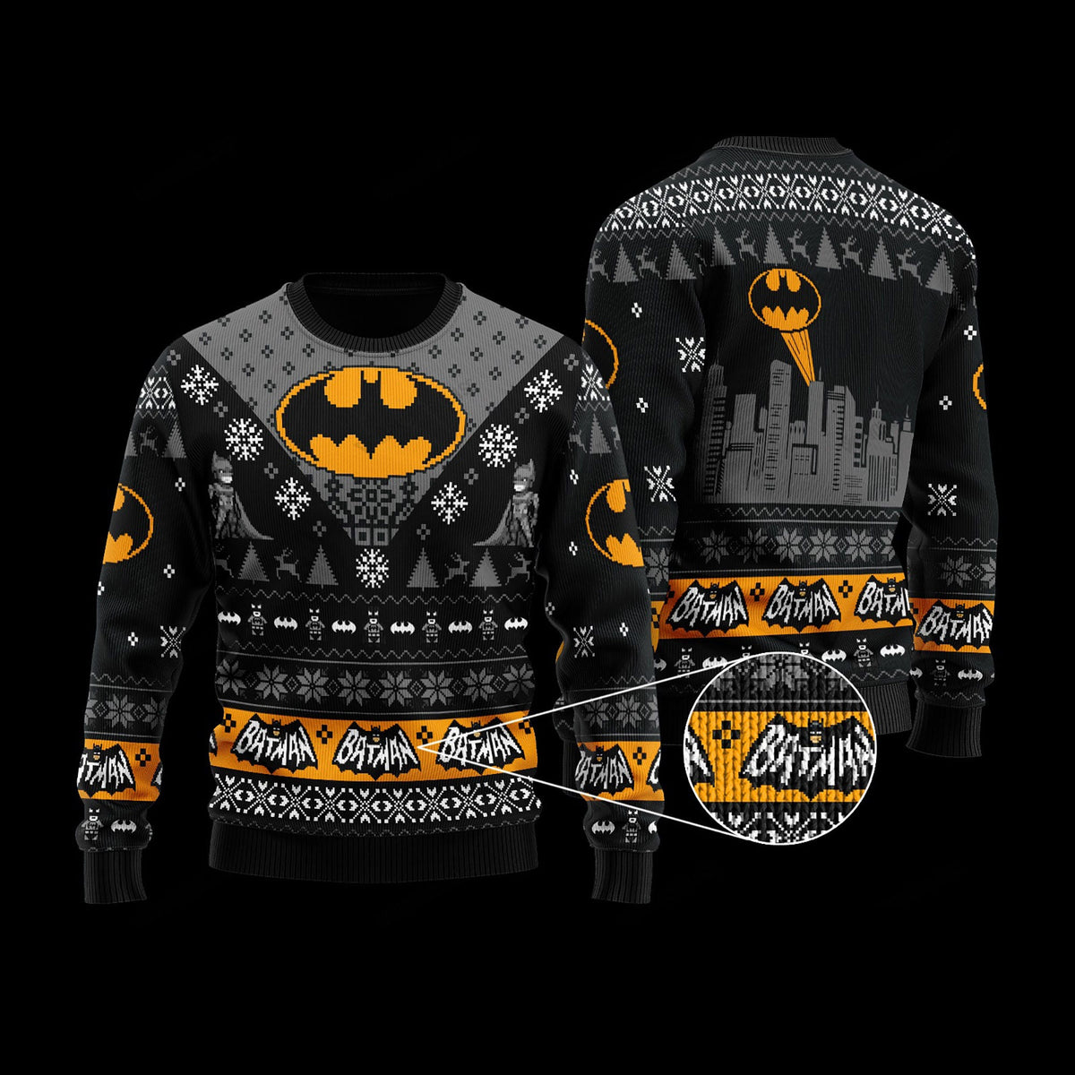 Super Heroes Ugly Christmas Sweater