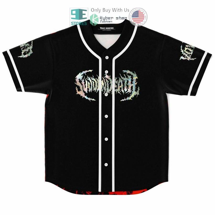 BEST Svdden Death logo red black Baseball Jersey