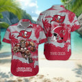 Tampa Bay Buccaneers Personalized Gridiron Warrior Hawaiian Shirt