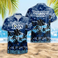 Tampa Bay Rays Coastal Clouds Hawaiian Shirt