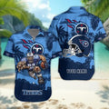 Tennessee Titans Personalized Gridiron Warrior Hawaiian Shirt