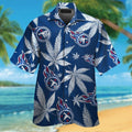 Tennessee Titans Short Sleeve Button Up Tropical Hawaiian Shirt VER011