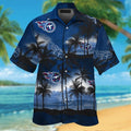 Tennessee Titans Short Sleeve Button Up Tropical Hawaiian Shirt VER017