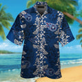 Tennessee Titans Short Sleeve Button Up Tropical Hawaiian Shirt VER019
