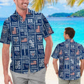 Tennessee Titans Summer Commemorative Short Sleeve Button Up Tropical Hawaiian Shirt
