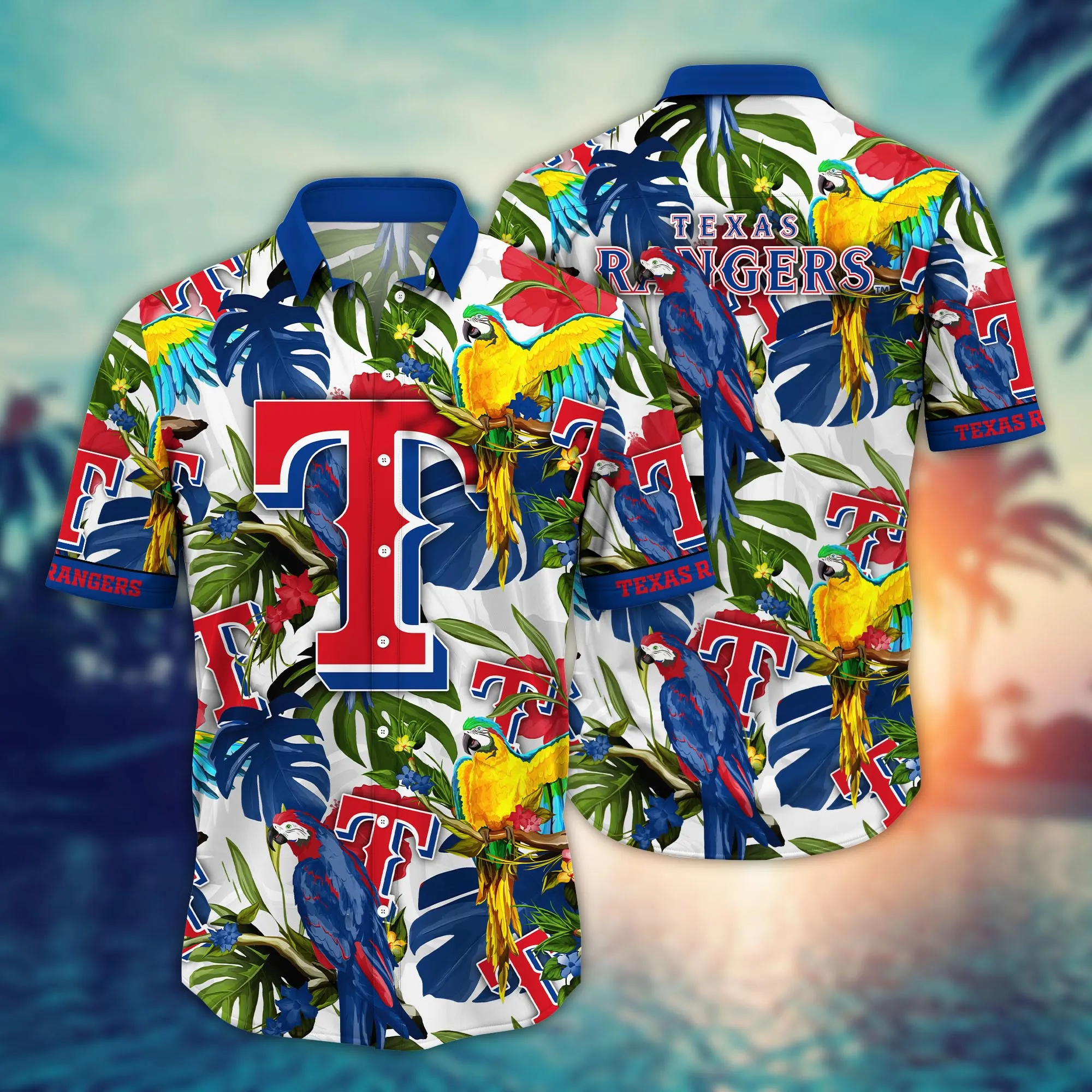Texas Rangers MLB Hawaiian Shirt Ice-Cold Drinkstime Soccer Shirts