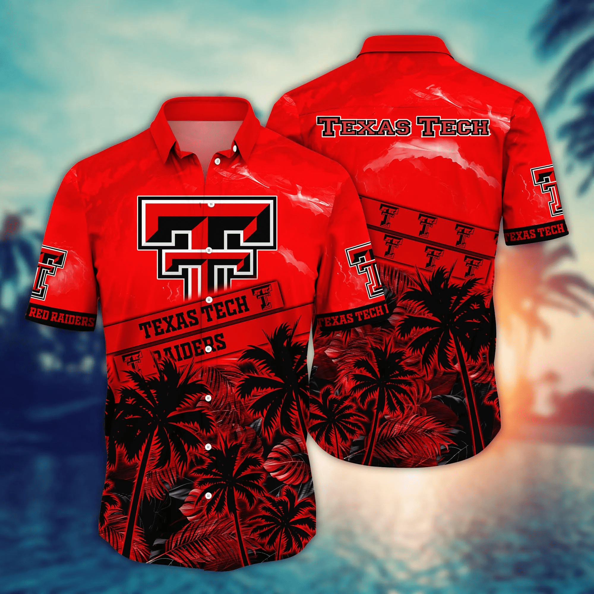 Texas Tech Red Raiders NCAA Hawaiian Shirt Sunlit Aloha Shirt