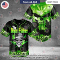 The Dope Father Skull Canabis Baseball Jersey