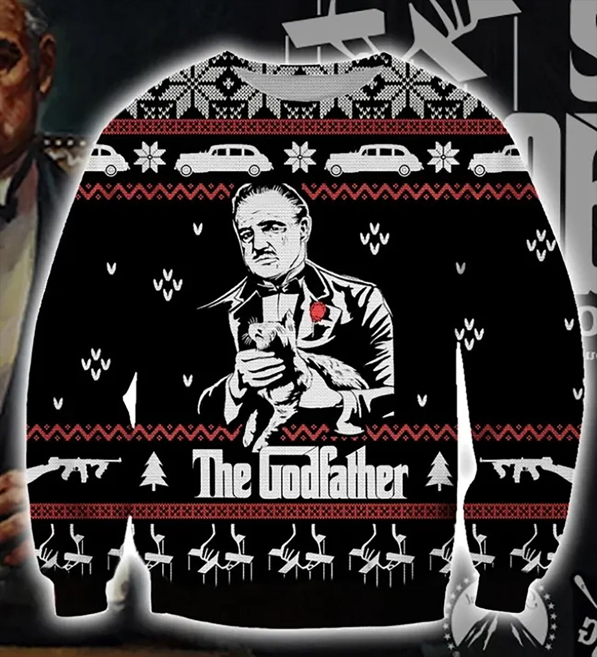 The Godfather Film Ugly Christmas Sweater