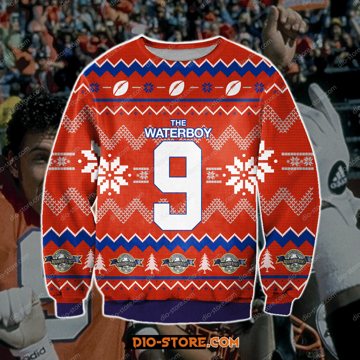 The Waterboy 9 Comedy Film 3D Print Ugly Christmas Sweater