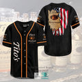Tito S Handmade Vodka US Flag Black Baseball Jersey