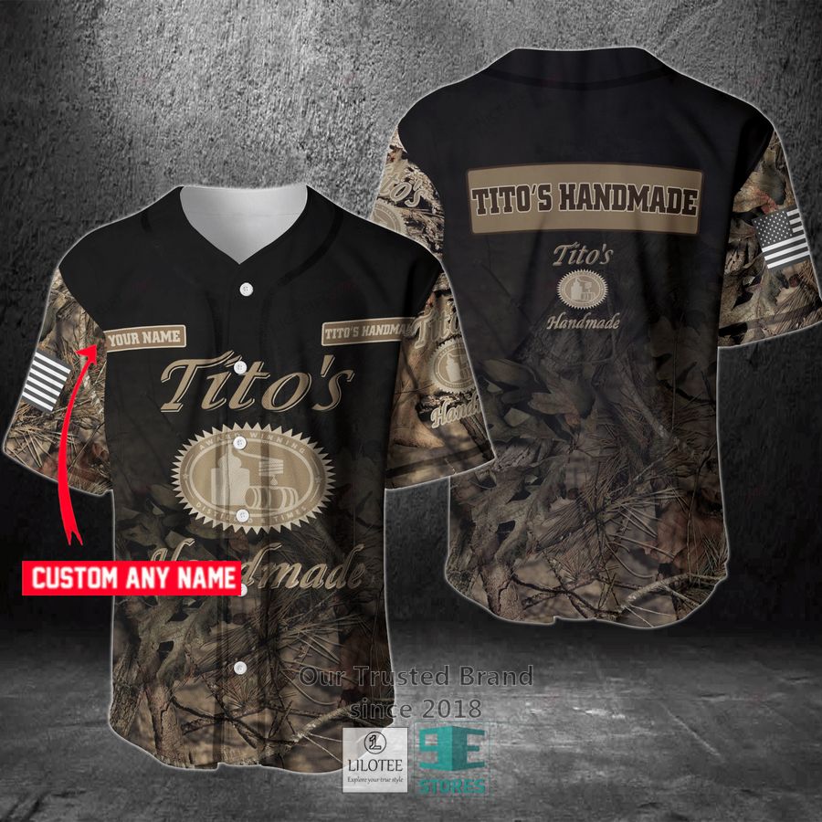 Tito S Handmade Vodka Your Name Hunting Baseball Jersey