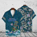 Toronto Blue Jays Tiki Surfer Hawaiian Shirt