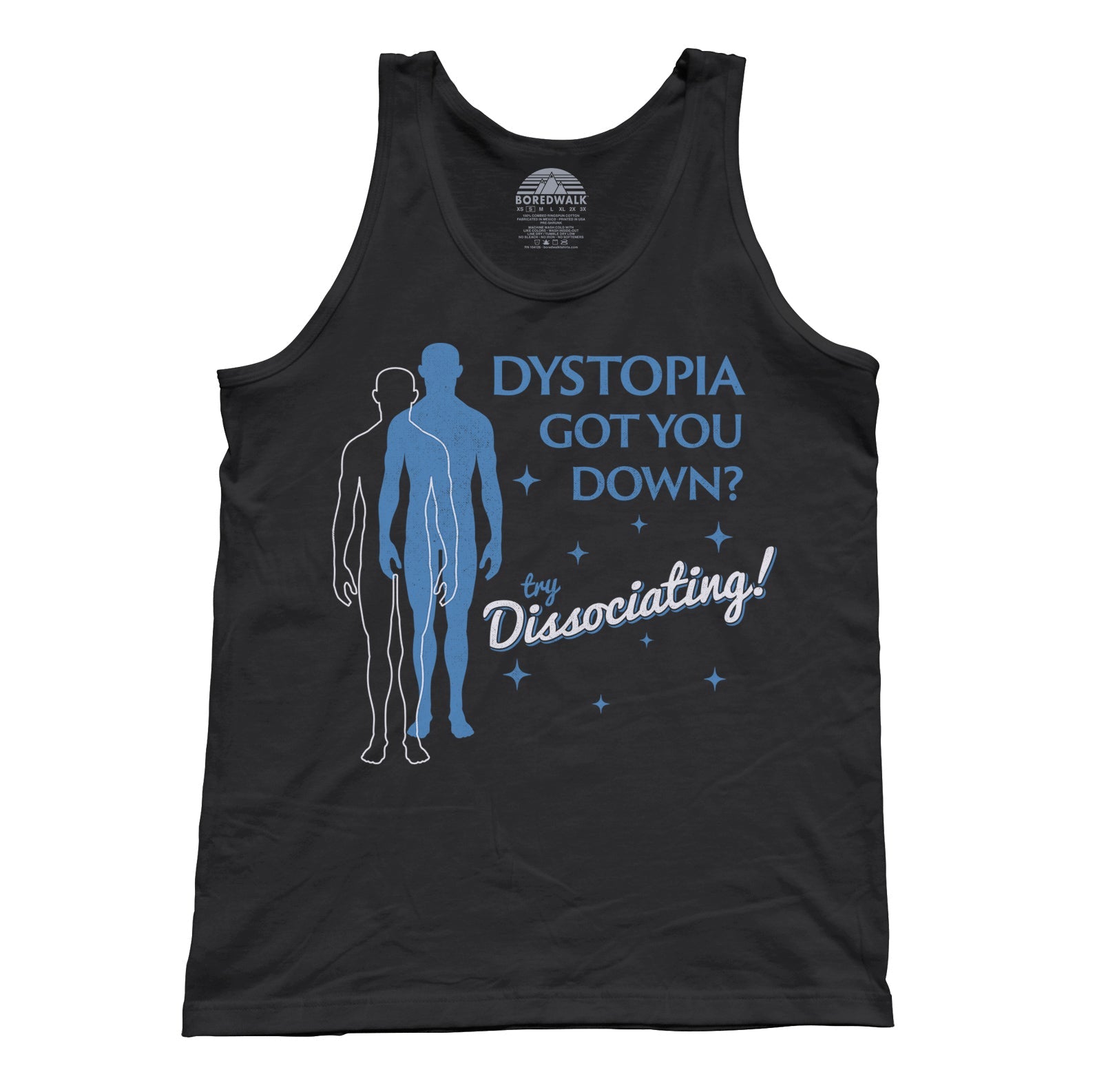 Unisex Dystopia Got You Down? Try Dissociating! Tank Top