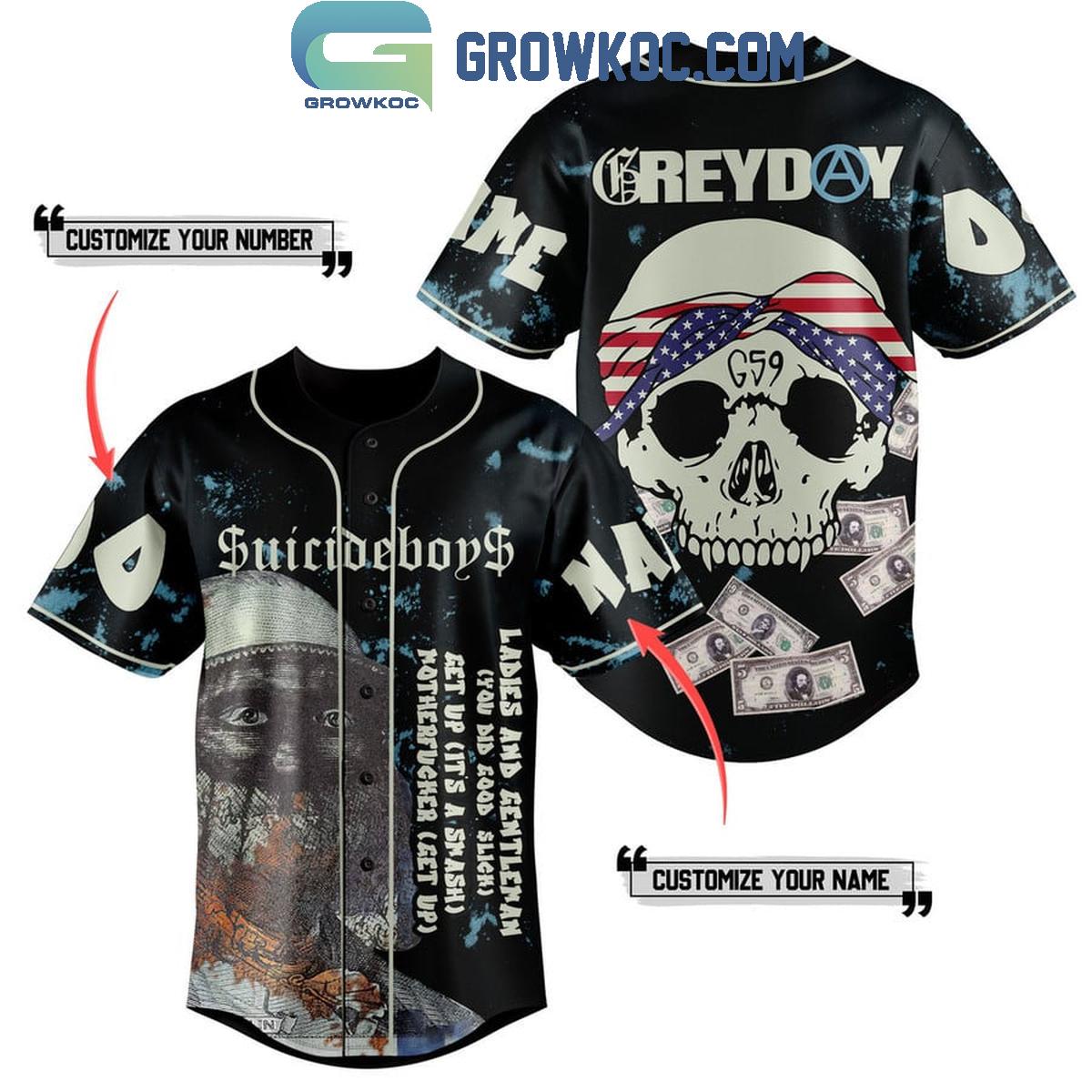 Suicideboys Greyday Ladies And Gentlemen Get Up Personalized Baseball Jersey
