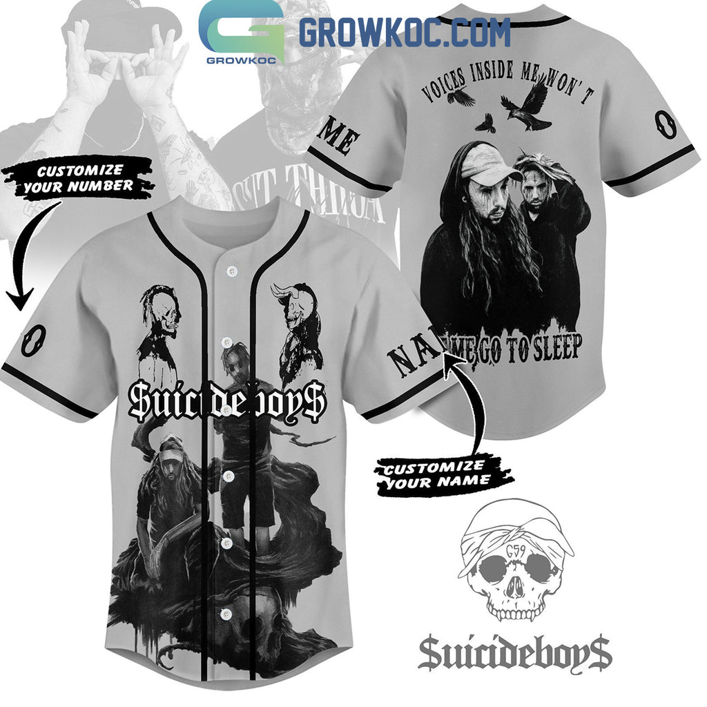 Suicideboys Voices Inside Me Won’t Let Me Go To Sleep Personalized Baseball Jersey