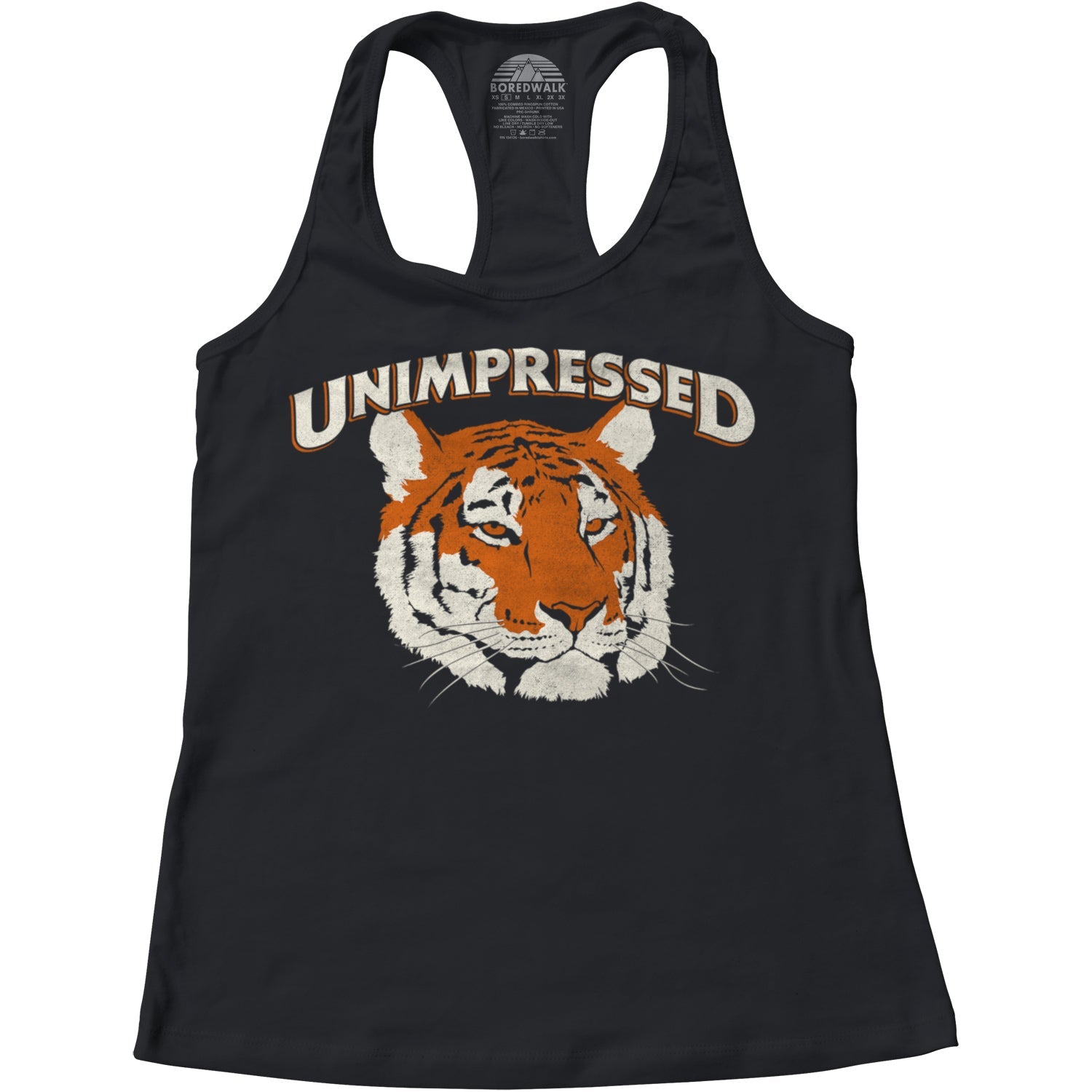 Women's Unimpressed Tiger Racerback Tank Top