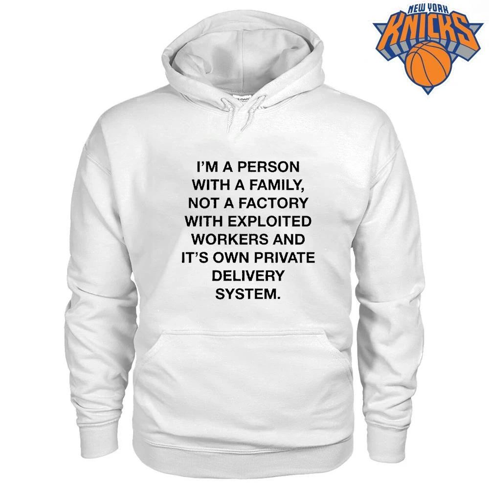 I Am A Person With A Family Not A Factory Anti Exploitation Typography shirt