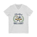 Thankful for His Grace and Mercy V-Neck Tee