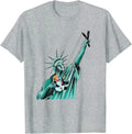 Statue Of Liberty Anti Trump Funny Political Comedy Unisex T-Shirt reprint sale!
