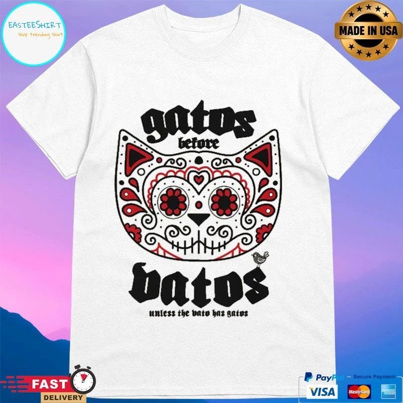 Gatos Before Vatos Dia De Los Meow Tos Ringer T-shirts