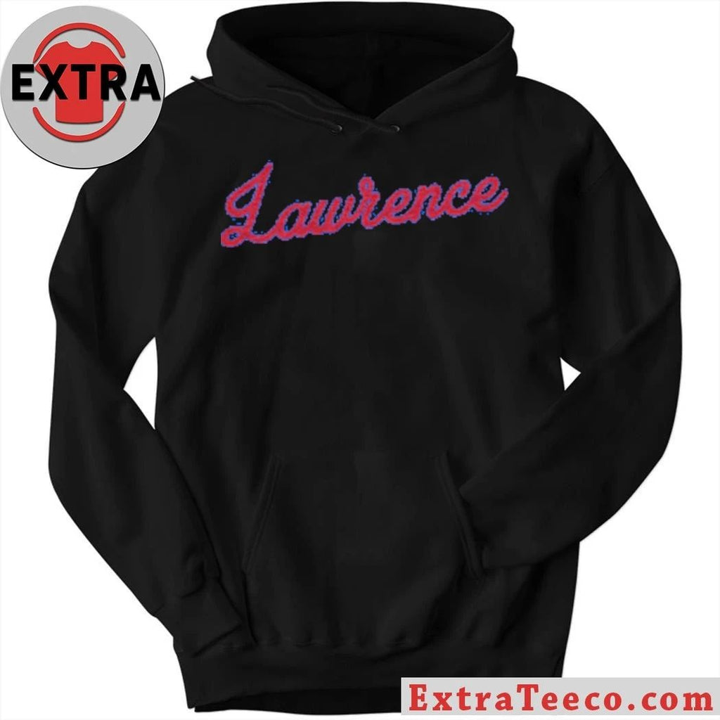 Lawrence Kansas Script Royal T-Shirt