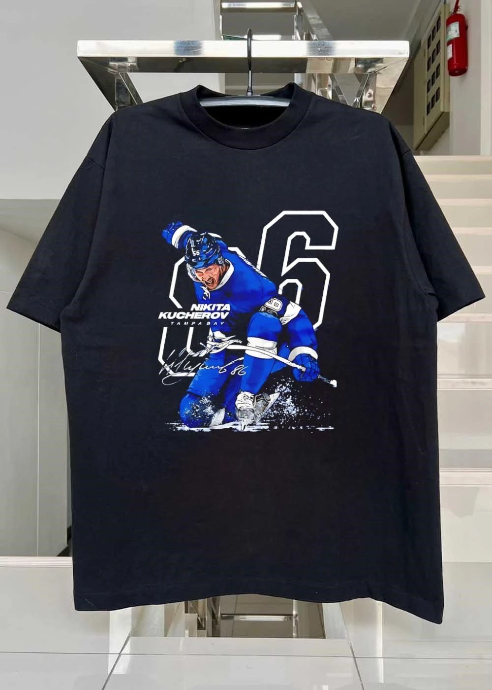 Nikita Kucherov Signature Tampa Bay Hockey Player T-Shirt