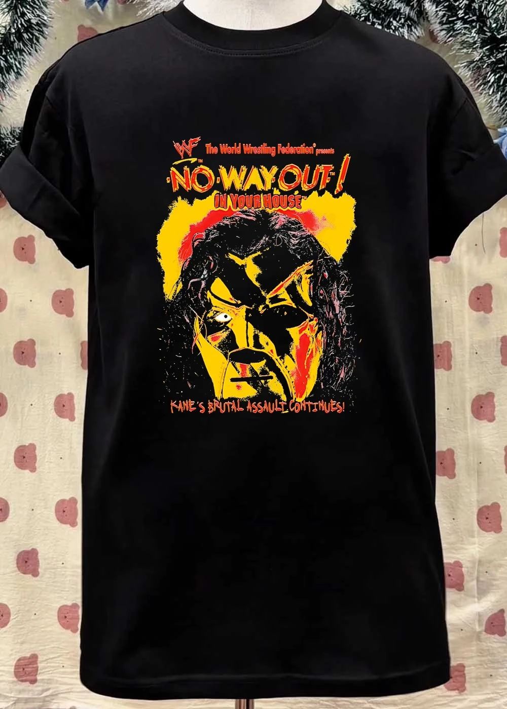 WWF No Way Out In Your House Kane’s Brutal Assault Continues T-Shirt