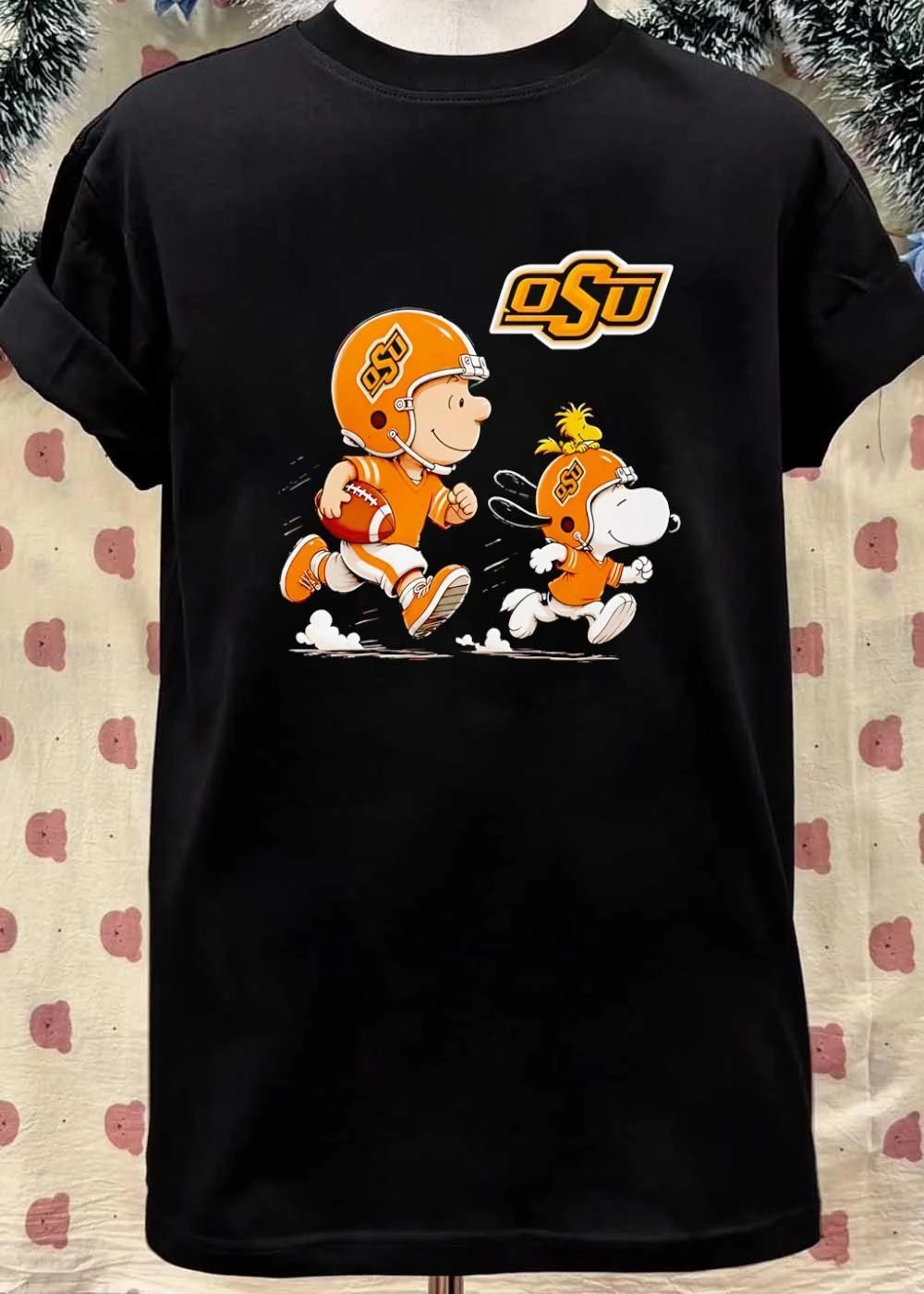 Peanuts Gang Oklahoma State University Football Running shirt