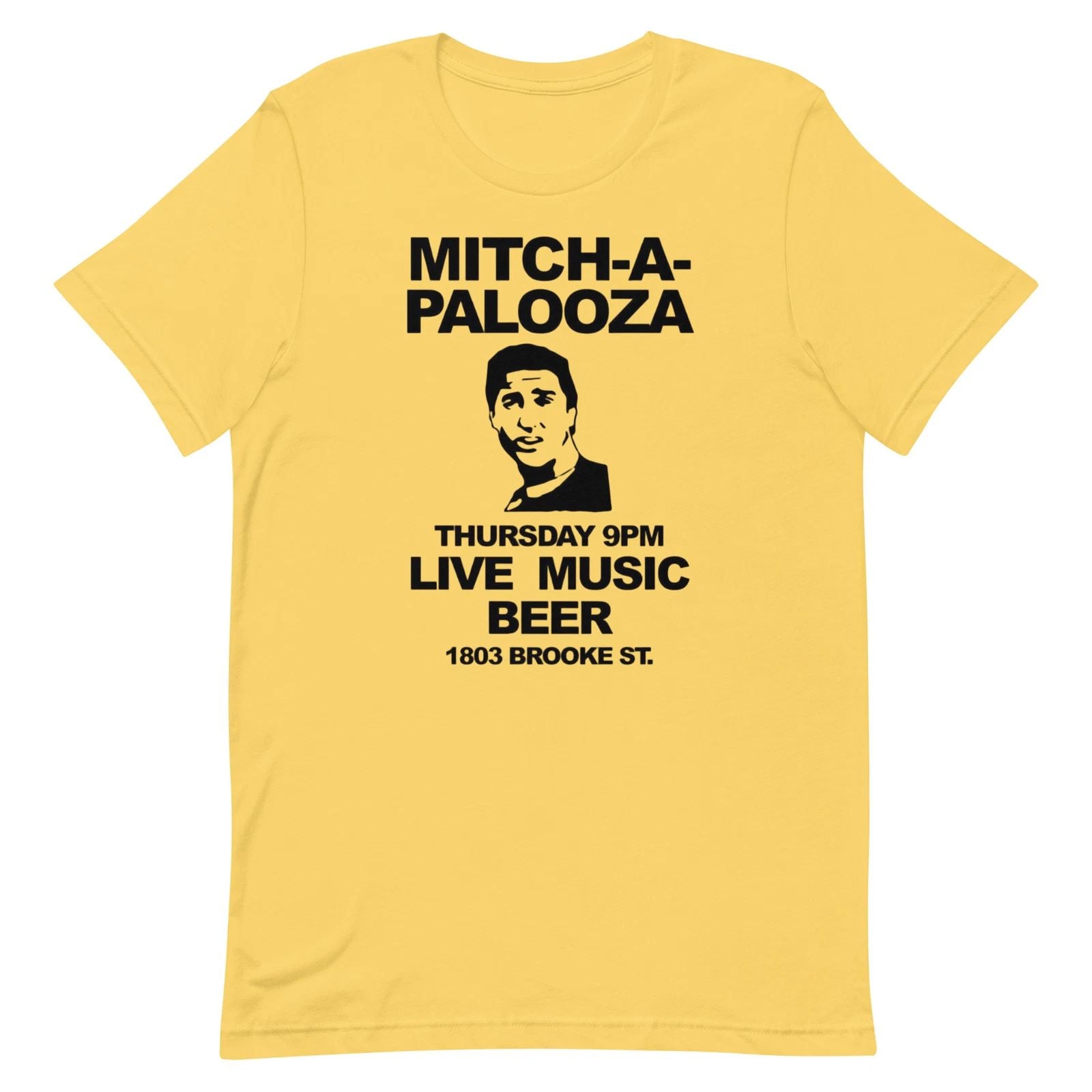FUNNY MITCH-A-PALOOZA OLD SCHOOL MOVIE T-SHIRT BEER WILL FERRELL LUKE WILSON NEW