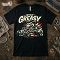 Stay Greasy T-Shirt Rat Rod Possum Lowbrow Art Graphic Tee Hot Rod Garage XS-5X