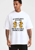 My Ducks Aren T In A Row They Re Circle Passing Joint Four Yellow Rubber Cartoon Birds Smoking shirt