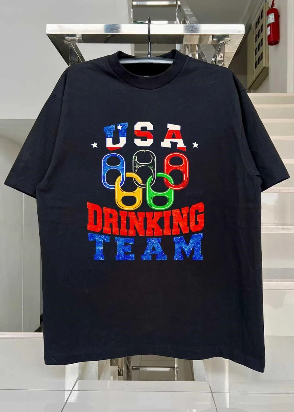 USA Drinking Team Olympic Style Patriotic Apparel Shirt