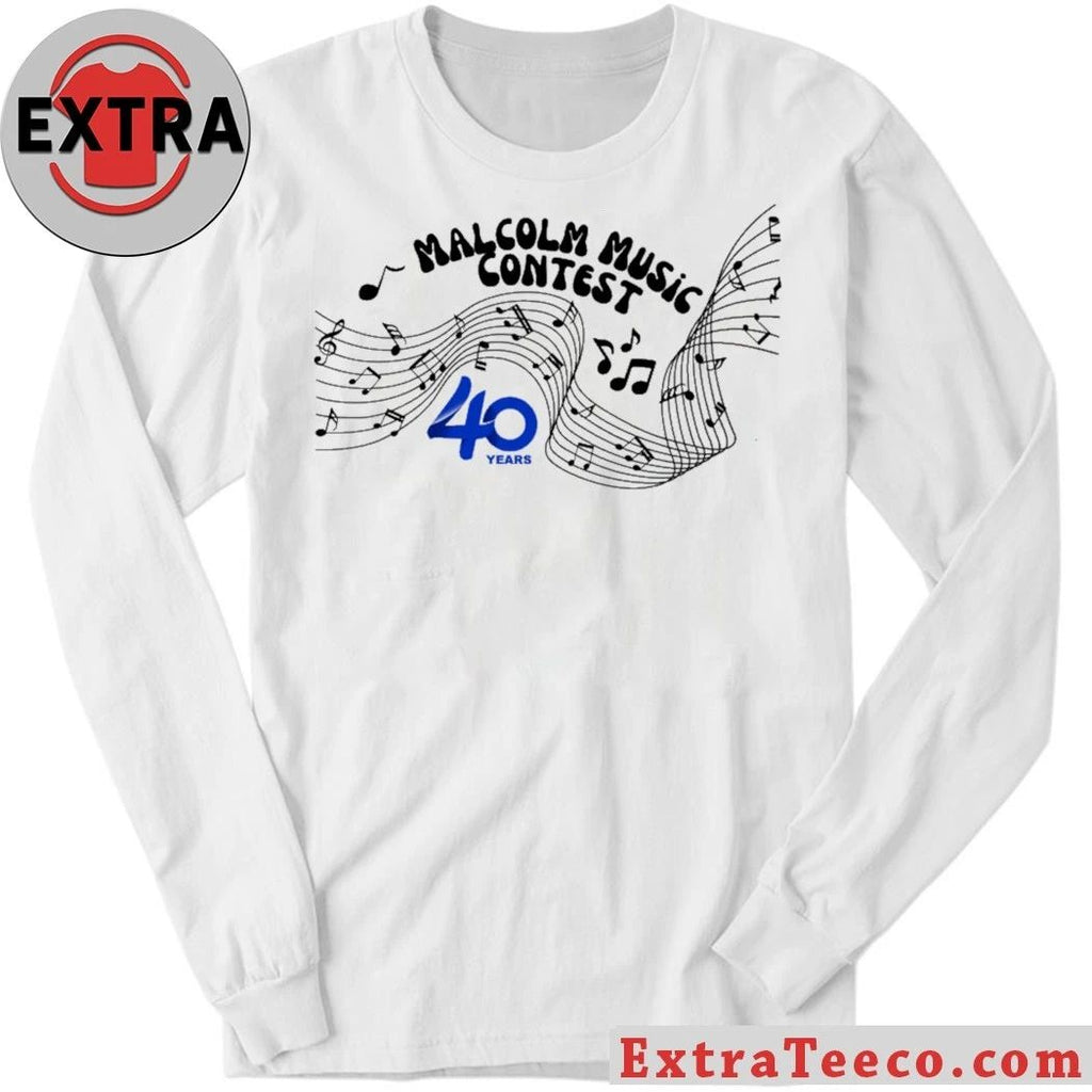 2026 Malcolm Music Contest 40 Years Logo T-shirt