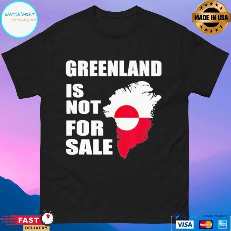 Greenland Is Not For Sale Greenland Map 2026 T-shirts