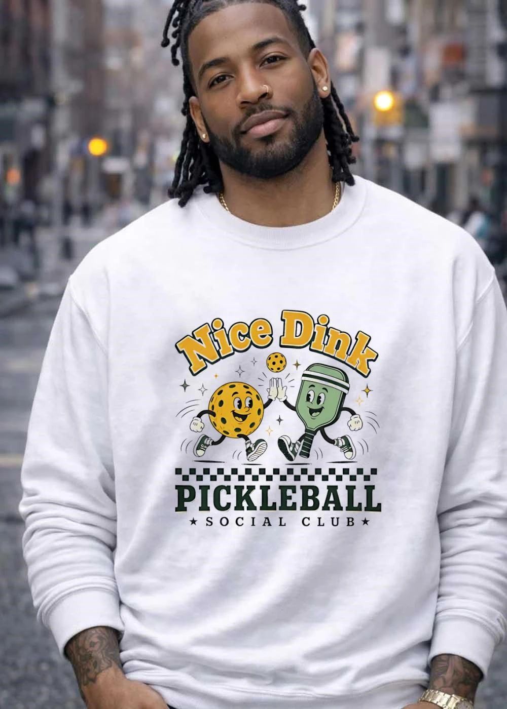 Pickleball Social Club Nice Dink High Five Retro Pickleball Shirt