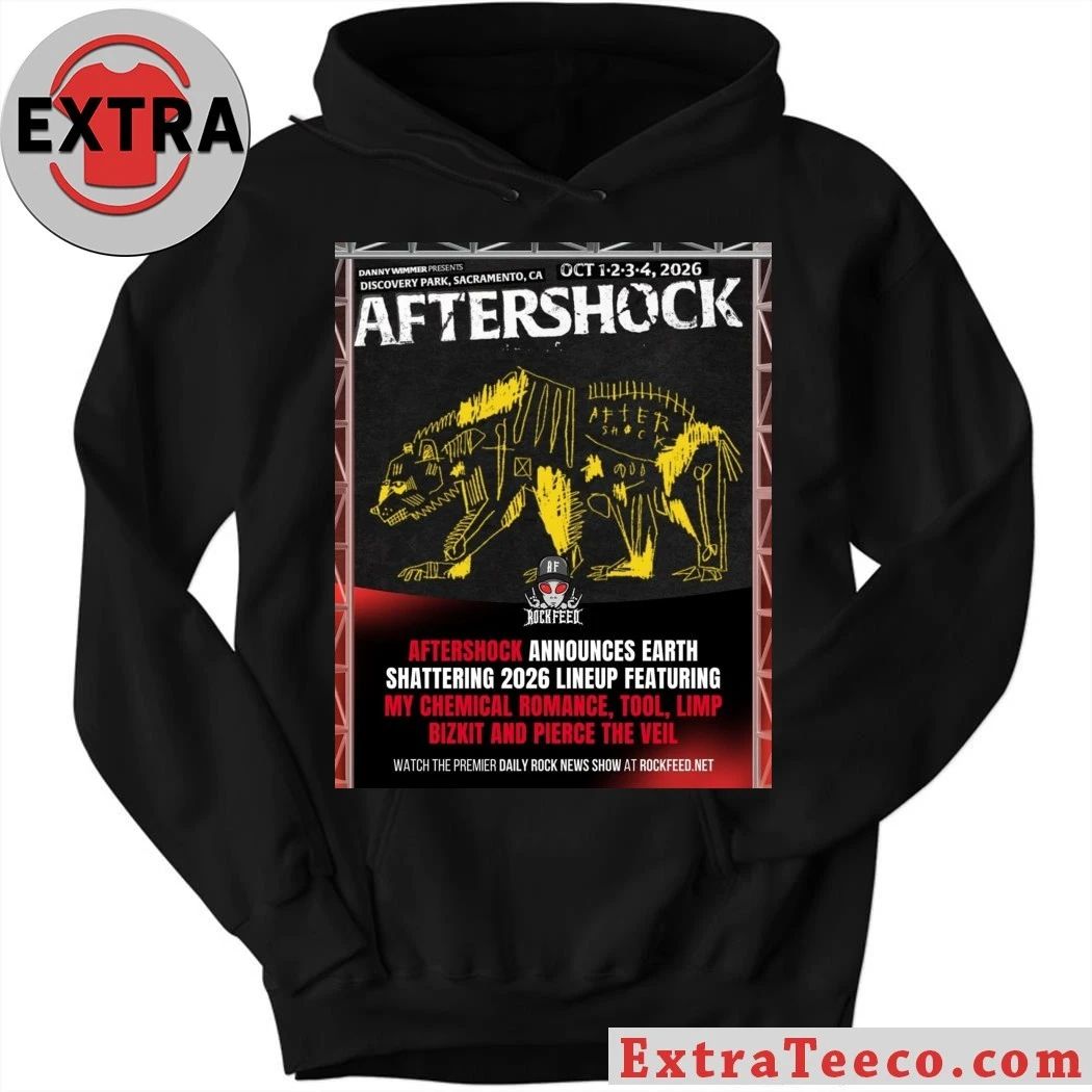 Aftershock 2026 Festival Full Lineup At Discovery Park In Sacramento California On October 1 2 3 4 2026 Shirt