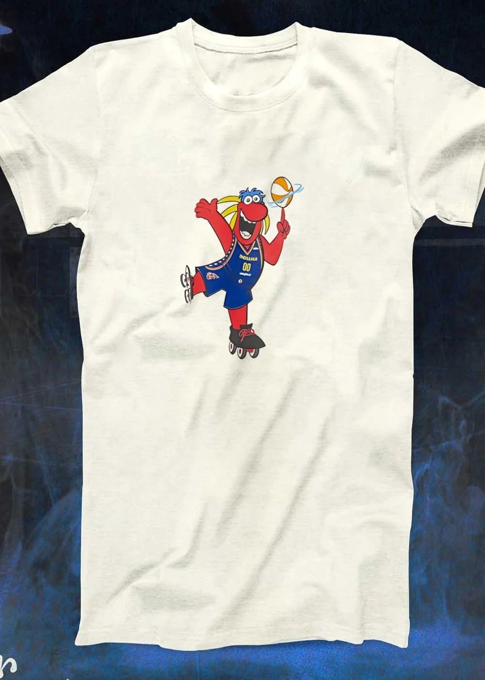 Mascot Roller Skating Spinning Basketball on Finger 00 shirt
