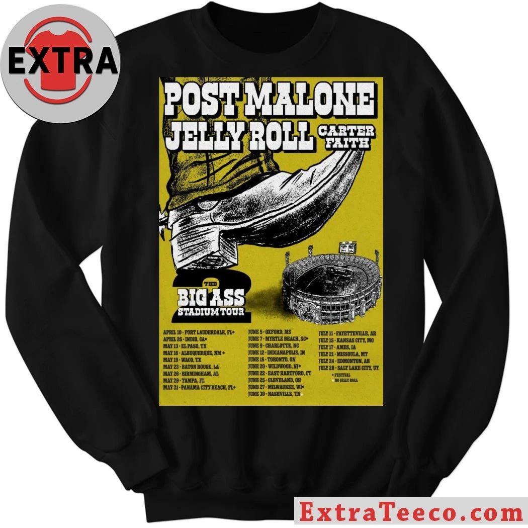 Post Malone Summer Tour 2026 Poster Shirt