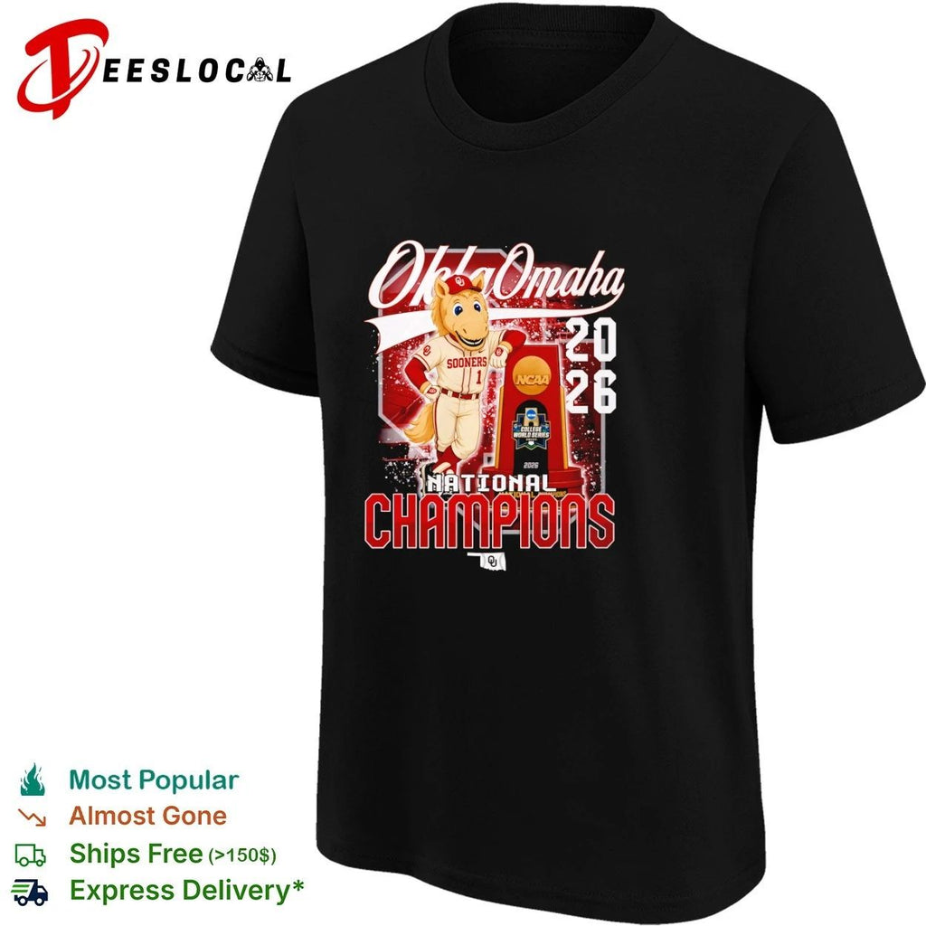OklaOmaha 2026 National Champions Sooners T-shirt